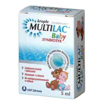 Multilac Baby Synbiotyk krople 5 ml od USP ZDROWIE SP. Z O.O PZN 08300246