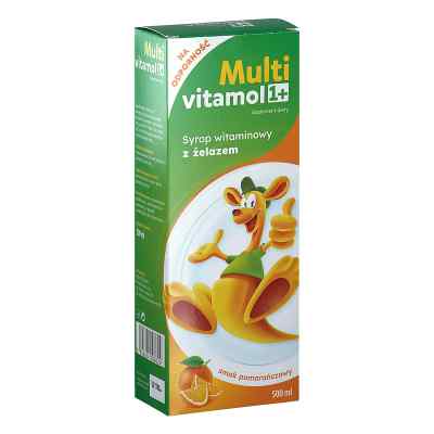 Multivitamol 1+ Syrop witaminowy z żelazem 500 ml od NATUR PRODUKT PHARMA SP. Z O.O. PZN 08304907