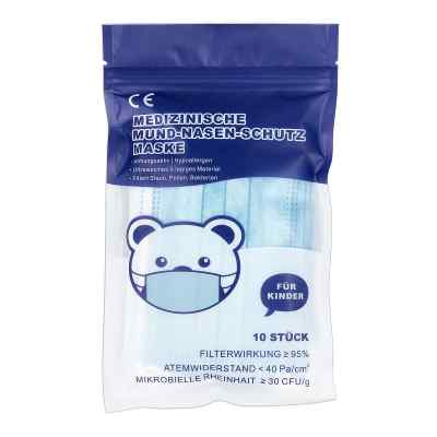 Mund-Nasen-Schutz Maske für Kind M mit Nasenbügel 10 szt. od  PZN 08101031