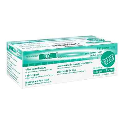Mundschutz gruen m. Gummiband 50 szt. od Brinkmann Medical ein Unternehmen der Dr. Junghans PZN 07266379