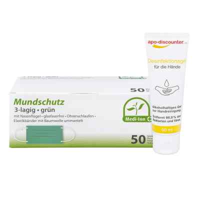 Mundschutz und Hände-Desinfektionsgel 1 szt. od  PZN 08101029