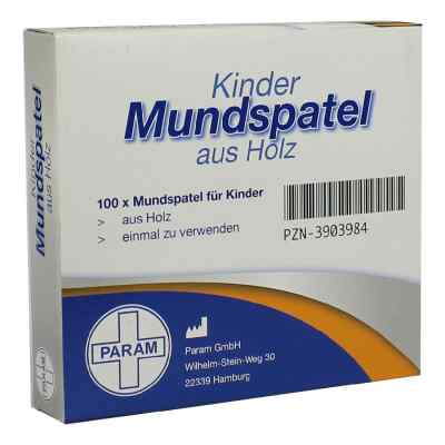 Mundspatel Holz fuer Kinder 100 szt. od Param GmbH PZN 03903984