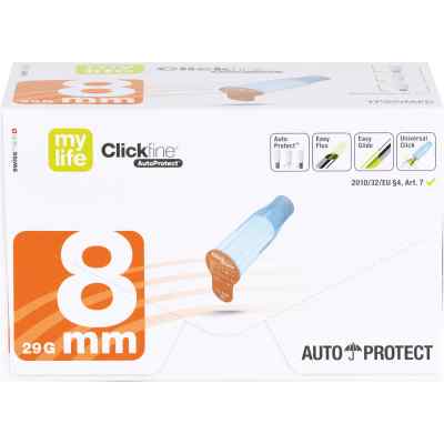 Mylife Clickfine Autoprotect Kan.8mm 100 szt. od Ypsomed GmbH PZN 06426562