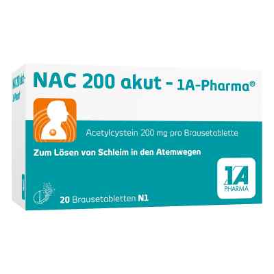 Nac 200 akut 1a Pharma tabletki musujące 20 szt. od 1 A Pharma GmbH PZN 00562726