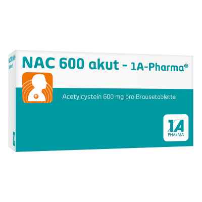 Nac 600 akut 1a Pharma Brausetabl. 10 szt. od 1 A Pharma GmbH PZN 00562755
