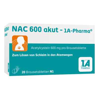 Nac 600 akut 1a Pharma Brausetabl. 20 szt. od 1 A Pharma GmbH PZN 00562761