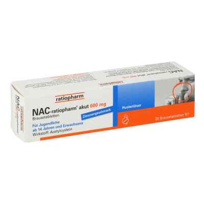 Nac ratiopharm akut 600 mg Hustenloeser Br.tabl. 20 szt. od ratiopharm GmbH PZN 06323000