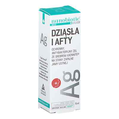 Nanobiotic Med Plus Silver dziąsła i afty żel