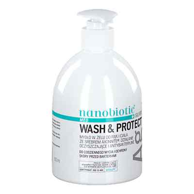 Nanobiotic Med+ Silver Wash & Protect Mydło w żelu do rąk i ciał