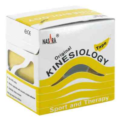 Nasara Kinesio Tape 5cmx5m gelb inkl.Spenderbox 1 szt. od Jovita Pharma PZN 09288741