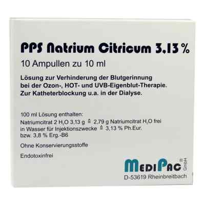 Natriumcitrat 3,13% Amp. 10X10 ml od MediPac GmbH PZN 03195010