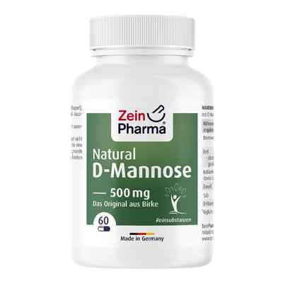 Natural D-Mannose 500 mg kapsułki 60 szt. od Zein Pharma - Germany GmbH PZN 09612319