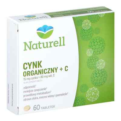 NATURELL Cynk organiczny +C tabletki 60  od NATURELL AB PZN 08302183