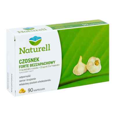 Naturell Czosnek forte bezzapachowy kapsułki 90 kaps. od NATURELL AB PZN 08300384
