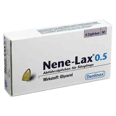 Nene Lax 0,5 Suppos.f.saeugl. 6 szt. od Dentinox Gesellschaft für pharma PZN 07216654