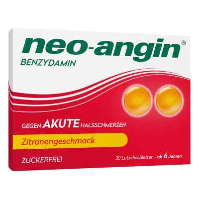 Neo Angin benzydamina — ostre bóle gardła, cytryna