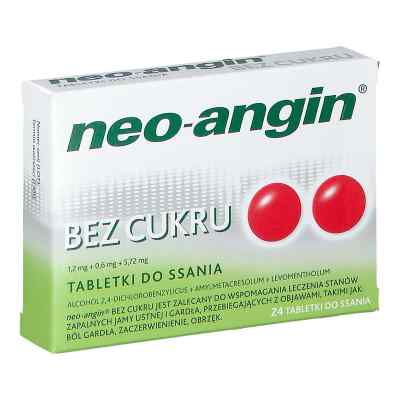 Neo Angin bez cukru tabletki do ssania 24  od DIVAPHARMA-KNUFINKE GMBH PZN 08301728