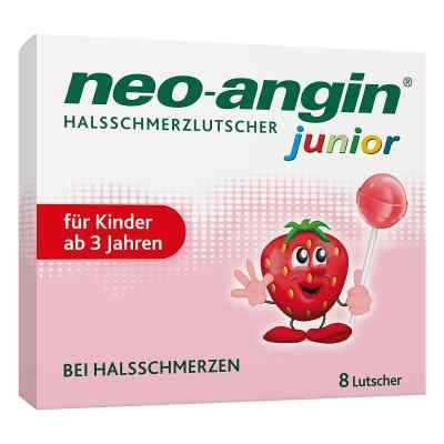 Neo-angin Junior Halsschmerzlutscher 8 szt. od MCM KLOSTERFRAU Vertr. GmbH PZN 16599832