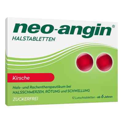 Neo-Angin pastylki do ssania o smaku wiśniowym