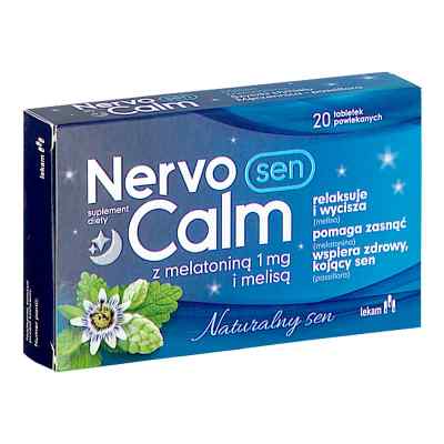 NervoCalm Sen z melatoniną 1mg i melisą tabletki 20  od PRZEDSIĘBIORSTWO FARMACEUTYCZNE  PZN 08303153