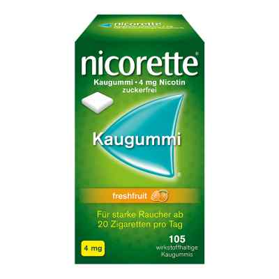 Nicorette 4 mg Freshfruit Kaugummi 105 szt. od Johnson & Johnson GmbH (OTC) PZN 01642887