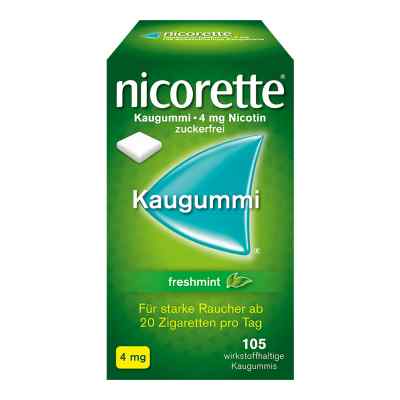 Nicorette 4 mg Freshmint Kaugummi 105 szt. od Johnson & Johnson GmbH (OTC) PZN 03643454