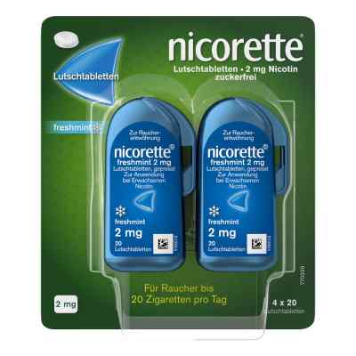 Nicorette freshmint 2 mg tabletki do ssania 80 szt. od Johnson & Johnson GmbH (OTC) PZN 09633907