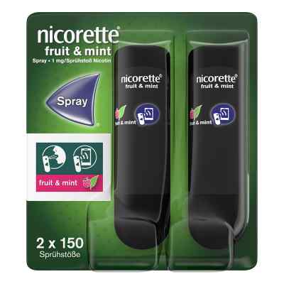 Nicorette Fruit & Mint Spray 1 Mg/sprühstoß Nfc 2 szt. od Johnson & Johnson GmbH (OTC) PZN 18215132