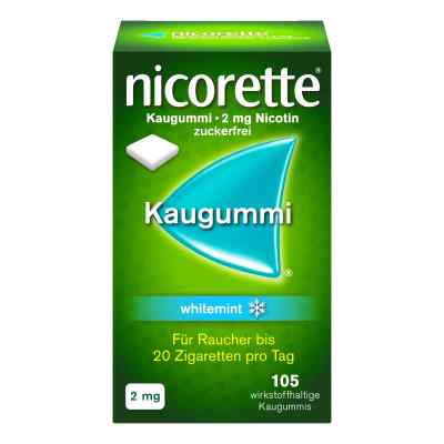 Nicorette Kaugummi 2 mg whitemint 105 szt. od Johnson & Johnson GmbH (OTC) PZN 07353612