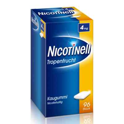Nicotinell guma do żucia o smaku owoców tropikalnych 4 mg 96 szt. od GlaxoSmithKline Consumer Healthc PZN 09916717