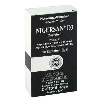 Nigersan D3 czopki 10 szt. od SANUM-KEHLBECK GmbH & Co. KG PZN 03206914