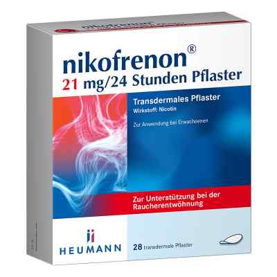 Nikofrenon 21 mg, plaster 24‑godzinny 28 szt. od HEUMANN PHARMA GmbH & Co. Generica KG PZN 15993283