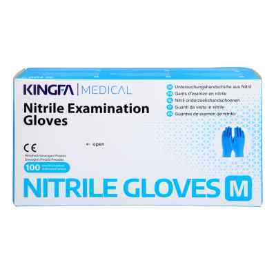 Nitril Einmal Handschuhe puderfrei mittel 100 szt. od Büttner-Frank GmbH PZN 06589005
