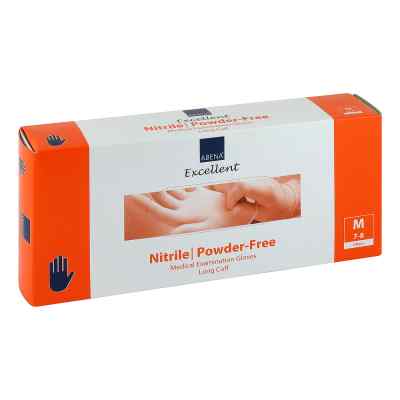 Nitril Handschuhe puderfrei x-lang medium 100 szt. od ABENA GmbH PZN 04650858