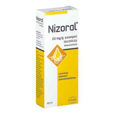 Nizoral szampon leczniczy 20mg/g 60 ml od JANSSEN PHARMACEUTICA N.V. PZN 08301726