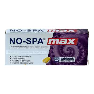 No Spa Max 80 mg tabletki 20  od SANOFI AVENTIS SP. Z O.O. ODDZIA PZN 08300081