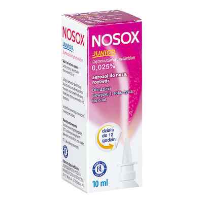Nosox Junior spray 10 ml od PRZEDSIĘBIORSTWO PRODUKCJI FARMA PZN 08303721