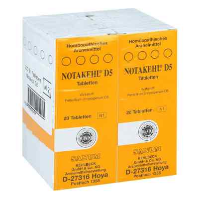 Notakehl D 5 tabletki 10X20 szt. od SANUM-KEHLBECK GmbH & Co. KG PZN 04426575