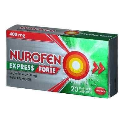 Nurofen Express Forte 400mg kapsułki 20  od RECKITT BANCKISER HEALTH CARE INTERNATIONAL PZN 08300230