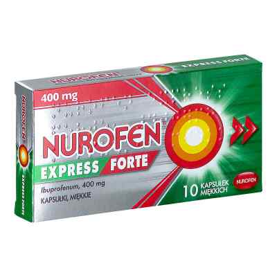 Nurofen Express Forte (Nurofen Caps) 10  od RECKITT BANCKISER HEALTH CARE IN PZN 08301758