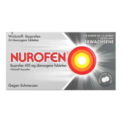 Nurofen ibuprofen 400 mg tabletki powlekane 24 szt. od Reckitt Benckiser Deutschland Gm PZN 08794436