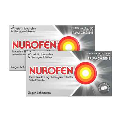 Nurofen Ibuprofen 400mg 24 stk  Sagrotan 2in1 Desinfektions-tüch 2x24 szt. od  PZN 08100051