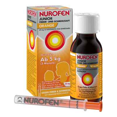 Nurofen Junior Fieber-u.schmerzsaft Oran.40 Mg/ml 100 ml od Reckitt Benckiser Deutschland Gm PZN 16536808