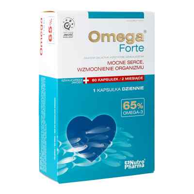 NutroPharma Omega Forte 65% Omega-3 kapsułki 60  od HOLBEX SP. Z O.O. PZN 08300998