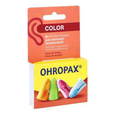 Ohropax Color Schaumstoff In-ohr Stöpsel 8 szt. od OHROPAX GmbH PZN 19412633