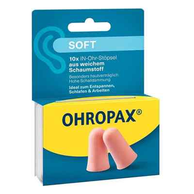 Ohropax Soft piankowe zatyczki douszne 10 szt. od OHROPAX GmbH PZN 19412679