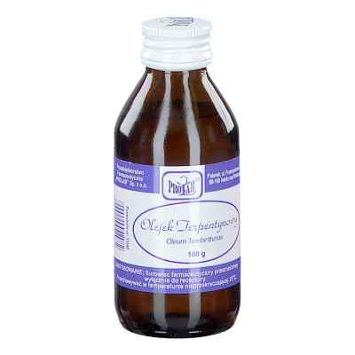 Oleum terebinthinae (Rec.) olejek terpentynowy 100 g od PRZEDSIĘBIORSTWO FARMACEUTYCZNE PROLAB SP. Z O.O. PZN 08303973