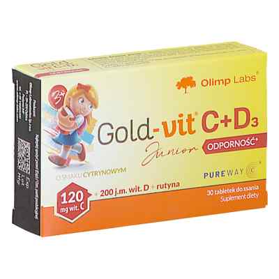 Olimp Gold Vit C+D3 Junior Odporność tabletki do ssania 30  od  PZN 08305374