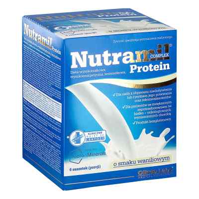 Olimp Nutramil Complex Protein o smaku waniliowym saszetki