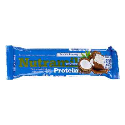 Olimp Nutramil Complex Protein smak kokosowy baton